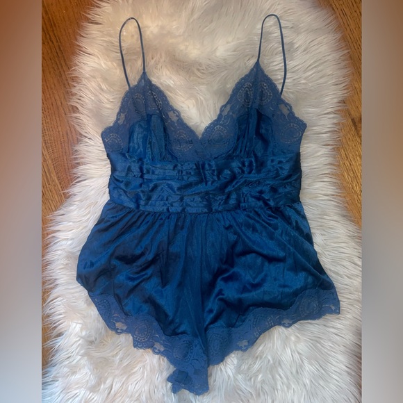 💙VINTAGE Navy Romper Lingerie 💙 - Picture 8 of 10